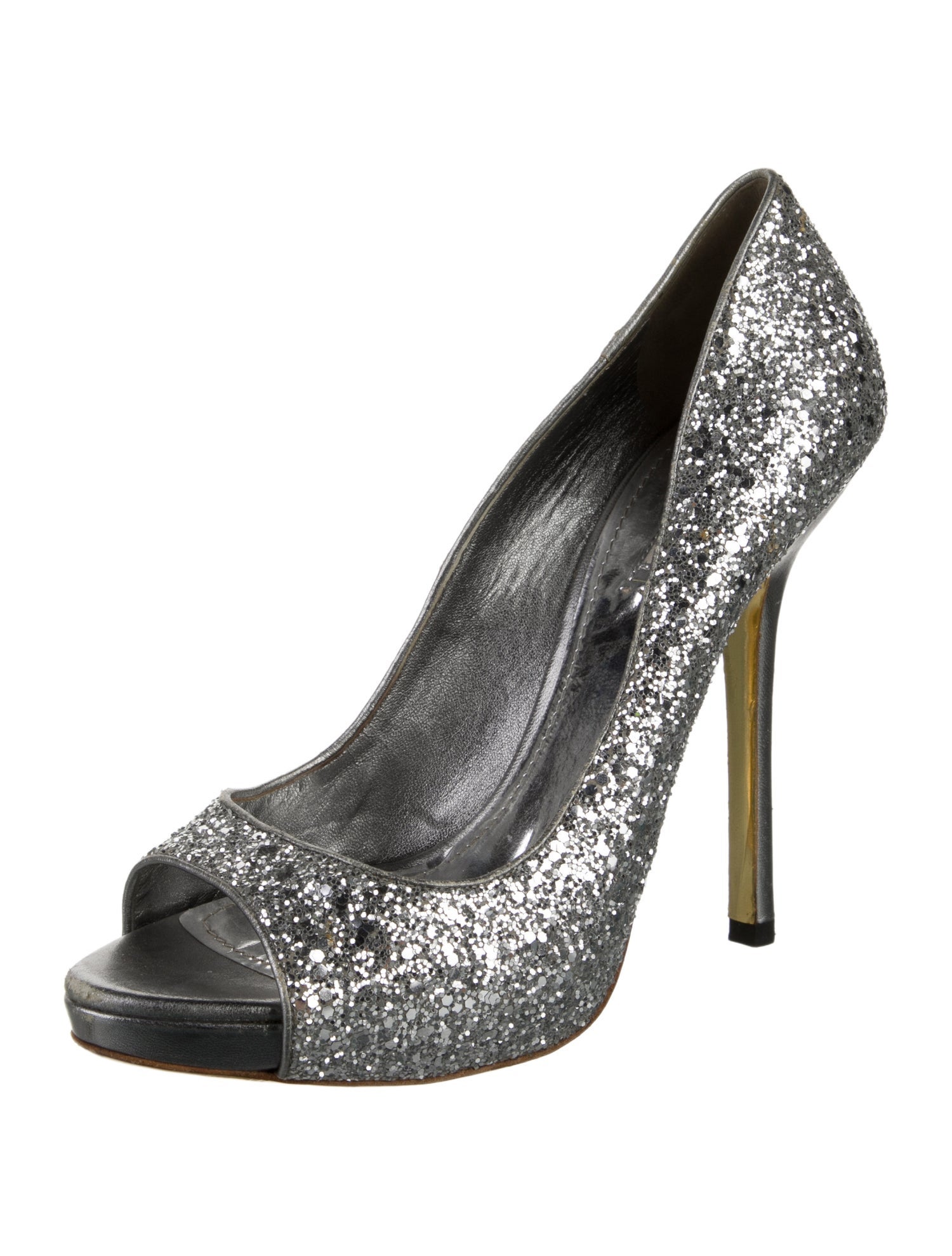 Miu Miu Glitter Glitter Accents Pumps